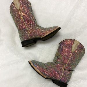 Toddler Cowgirl Glitter Tanner Mark Boots